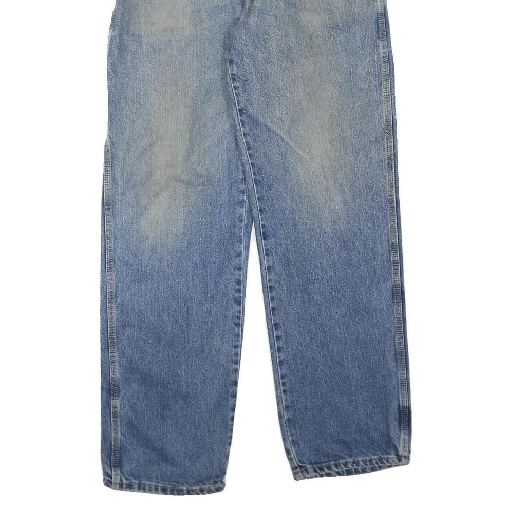 DICKIES Mens Regular Fit Blue Denim Jeans W34 L34 Workwear Cotton Blend Zip