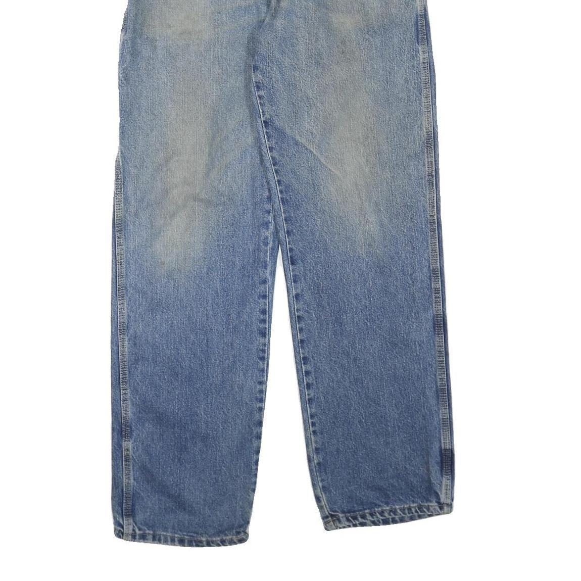 DICKIES Mens Regular Fit Blue Denim Jeans W34 L34 Workwear Cotton Blend Zip