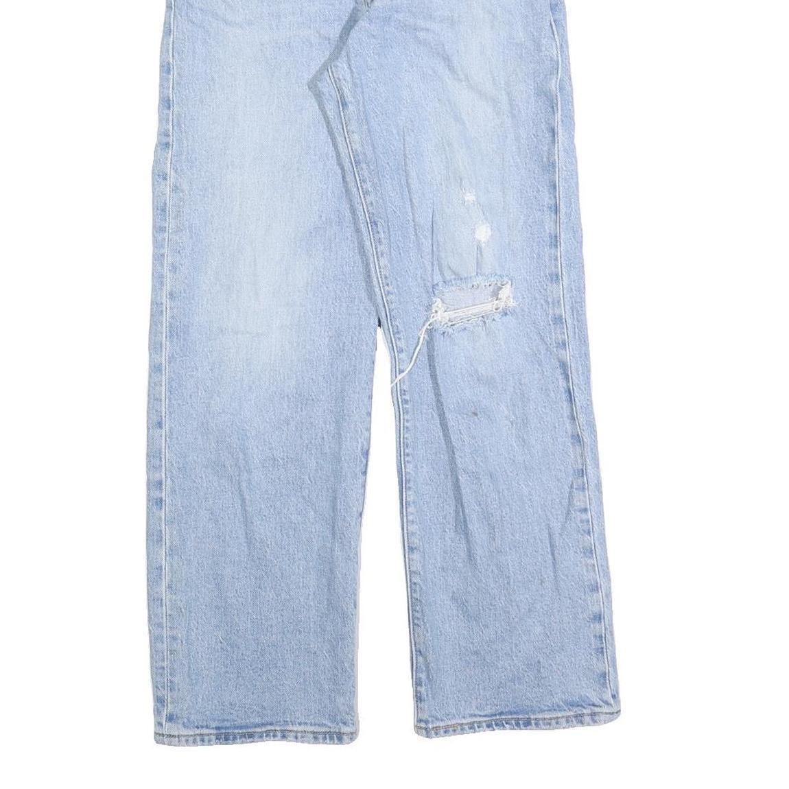 LEVI'S Womens Jeans Blue Regular Straight Denim Light W26 L27 Distressed