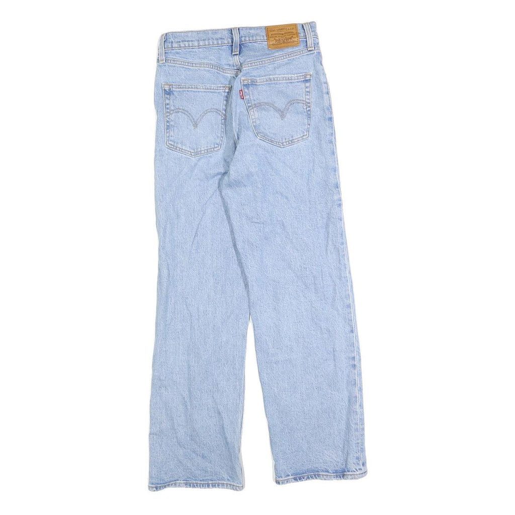 LEVI'S Womens Jeans Blue Regular Straight Denim Light W26 L27 Distressed
