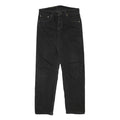 LEVI'S 505 Mens Jeans Black Regular Straight Denim Rinse W31 L29 Classic Fit