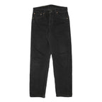 LEVI'S 505 Mens Jeans Black Regular Straight Denim Rinse W31 L29 Classic Fit