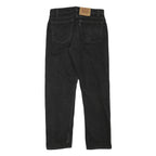 LEVI'S 505 Mens Jeans Black Regular Straight Denim Rinse W31 L29 Classic Fit