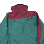 COLUMBIA Womens Green & Maroon Outdoor Jacket XL Polyester Blend Zip