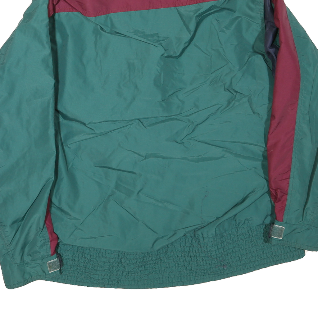 COLUMBIA Womens Green & Maroon Outdoor Jacket XL Polyester Blend Zip
