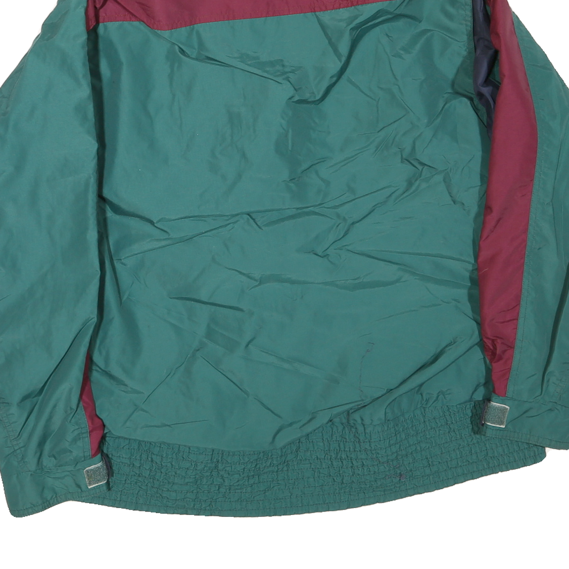 COLUMBIA Womens Green & Maroon Outdoor Jacket XL Polyester Blend Zip