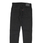 LEVI'S Mens Slim Black Denim Slim Jeans Cotton Blend W28 L30 Stylish Comfortable