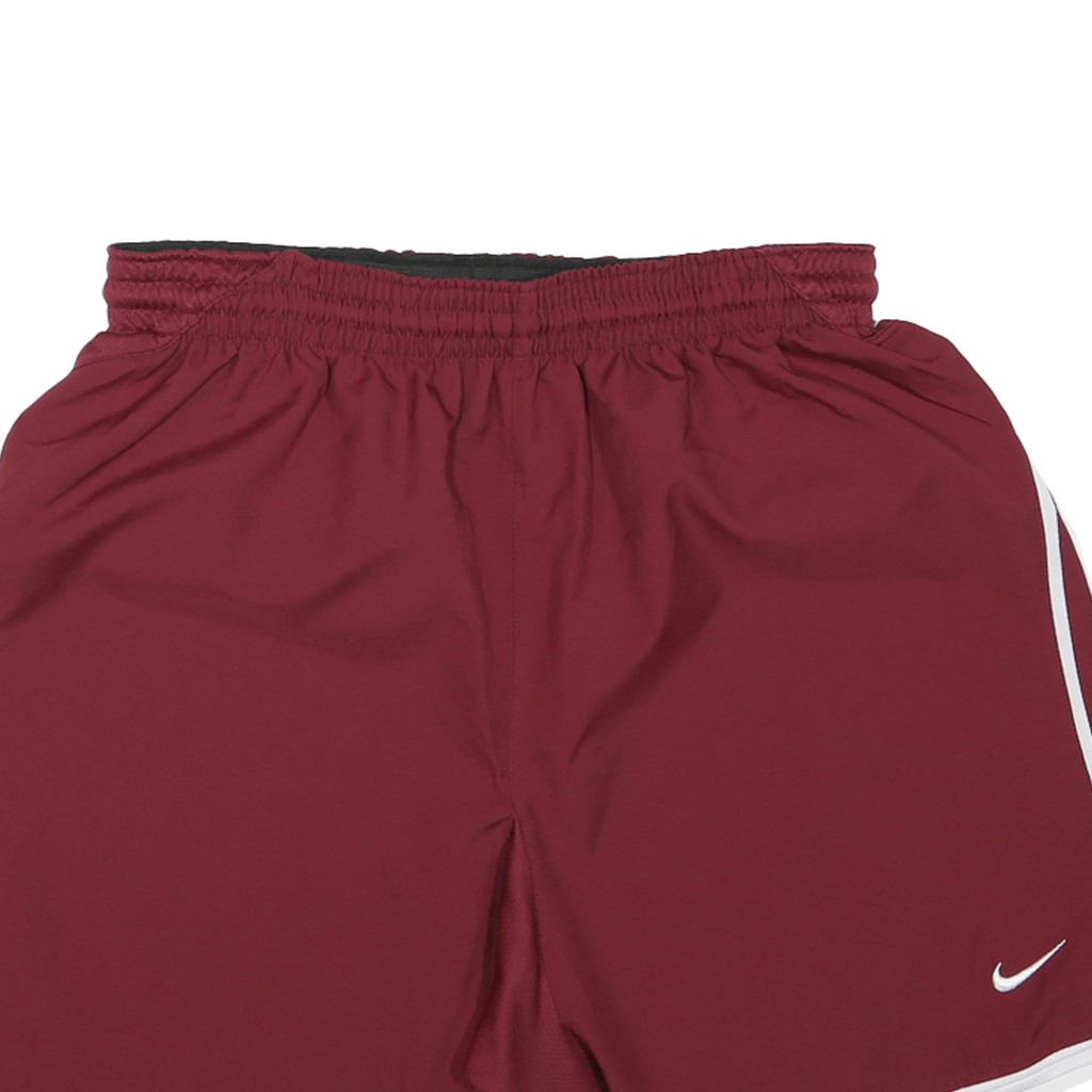 NIKE Womens Shorts Maroon Casual XL W28 Polyester Blend Athletic Running