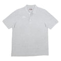 KAPPA Mens Grey Short Sleeve Plain XL Polo Shirt Cotton Casual Sportswear