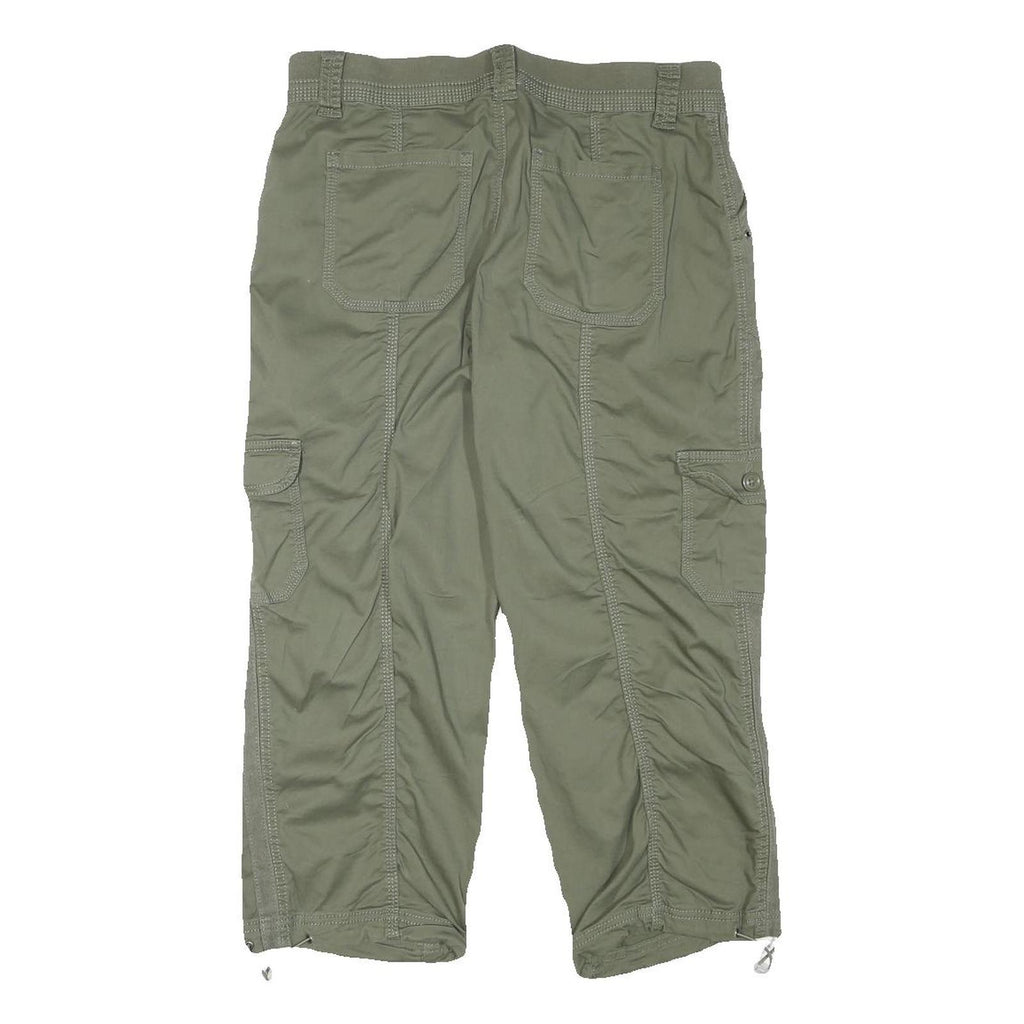 STYLE AND CO Womens Shorts Green Casual Cargo L W31 Utility Pockets