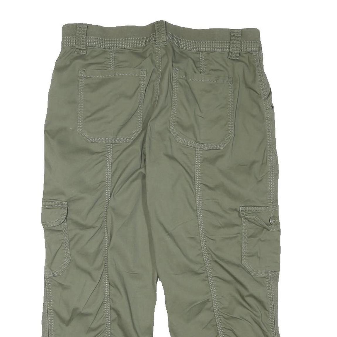 STYLE AND CO Womens Shorts Green Casual Cargo L W31 Utility Pockets