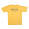 PRAIRIE MOUNTAIN Mens Yellow Carlsbad Caverns Graphic T-Shirt L Short Sleeve