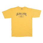 PRAIRIE MOUNTAIN Mens Yellow Carlsbad Caverns Graphic T-Shirt L Short Sleeve