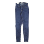 LEVI'S 710 Womens Jeans Blue Slim Skinny Denim Medium W27 L30 Zip Closure