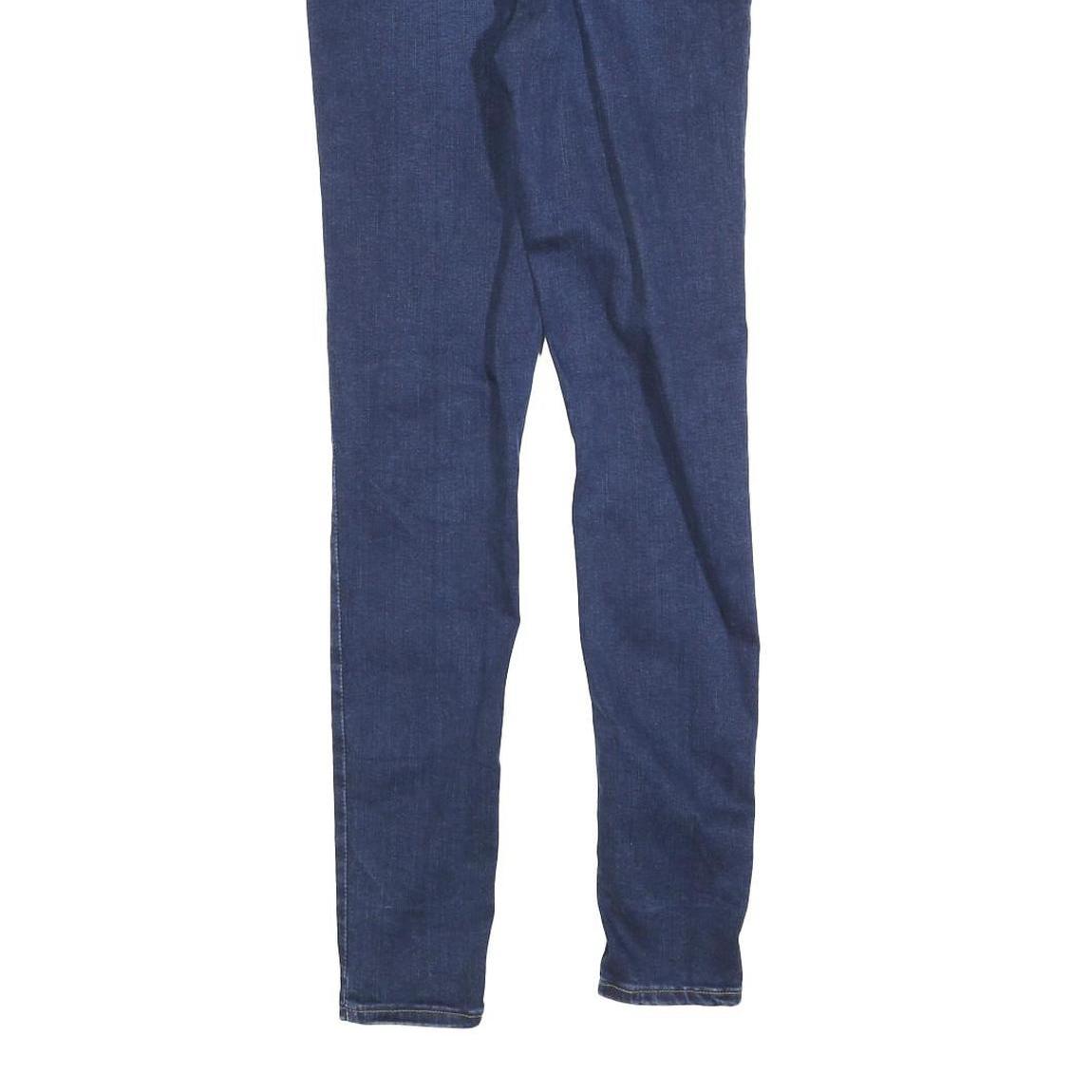 LEVI'S 710 Womens Jeans Blue Slim Skinny Denim Medium W27 L30 Zip Closure