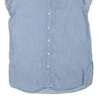 LEVI'S Womens Blue Cotton Blend Shirt M Lightweight Casual Button-Up Summer