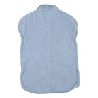 LEVI'S Womens Blue Cotton Blend Shirt M Lightweight Casual Button-Up Summer