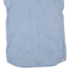 LEVI'S Womens Blue Cotton Blend Shirt M Lightweight Casual Button-Up Summer