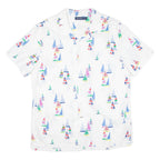 NAUTICA Boats Mens Shirt White L
