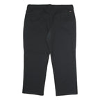 DICKIES Mens Polyester Blend Black Regular Straight Trousers W42 L30 Workwear