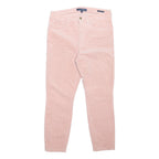 TOMMY HILFIGER Womens Corduroy Pink Regular Fit Skinny Trousers W32 L26