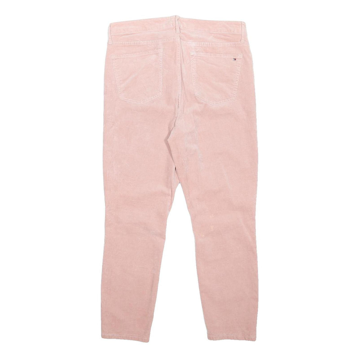 TOMMY HILFIGER Womens Corduroy Pink Regular Fit Skinny Trousers W32 L26
