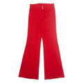 Workwear Womens Trousers Red Regular Wide-Leg W26 L31
