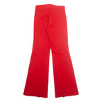 Workwear Womens Trousers Red Regular Wide-Leg W26 L31