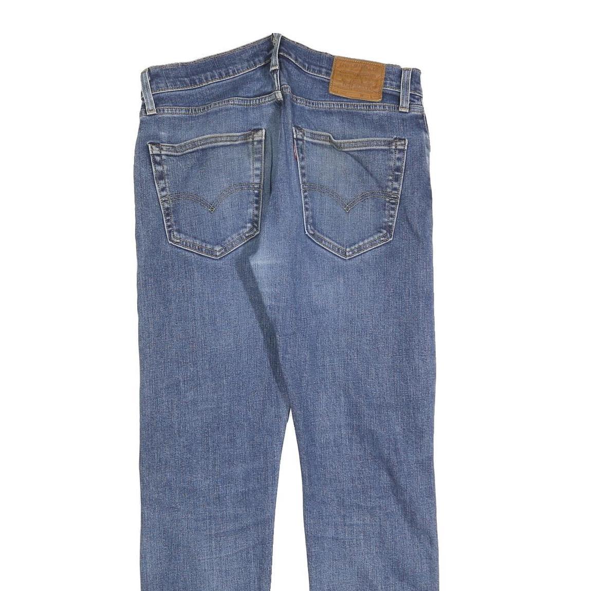 LEVI'S 502 Mens Slim Blue Denim Medium W31 L32 Slim Fit Zip Jeans Distressed