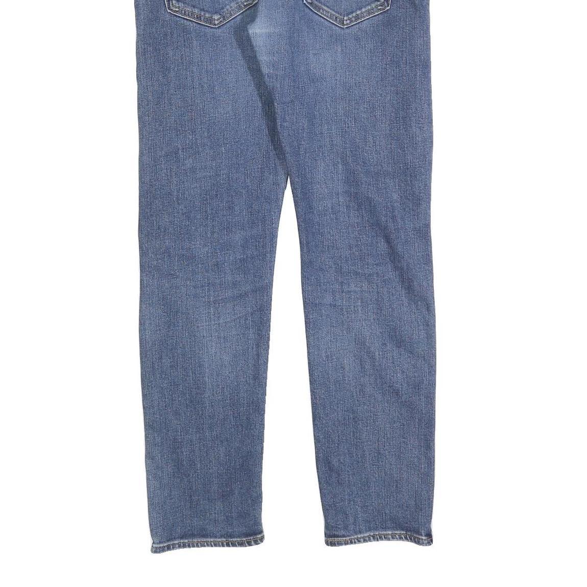 LEVI'S 502 Mens Slim Blue Denim Medium W31 L32 Slim Fit Zip Jeans Distressed