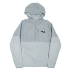 FILA Mens Fleece Jacket Grey Hooded S