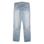 LEVI'S 511 Slim Mens Jeans Blue Slim Skinny Denim Medium W30 L32 Distressed