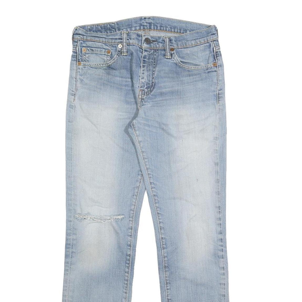 LEVI'S 511 Slim Mens Jeans Blue Slim Skinny Denim Medium W30 L32 Distressed