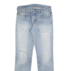 LEVI'S 511 Slim Mens Jeans Blue Slim Skinny Denim Medium W30 L32 Distressed
