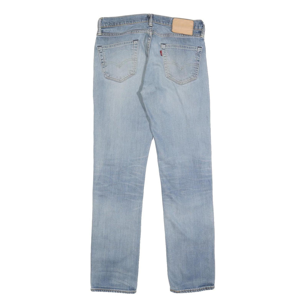 LEVI'S 511 Slim Mens Jeans Blue Slim Skinny Denim Medium W30 L32 Distressed