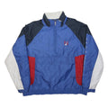 NAUTICA Mens Blue Black Red White 2XL Polyester Zip Jacket Flag Graphic