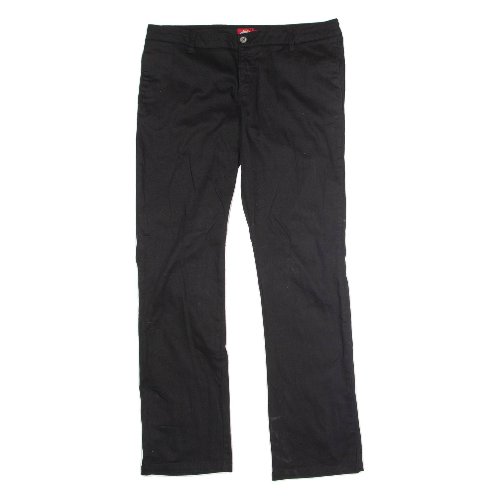 DICKIES Workwear Womens Trousers Black Regular Straight W36 L32