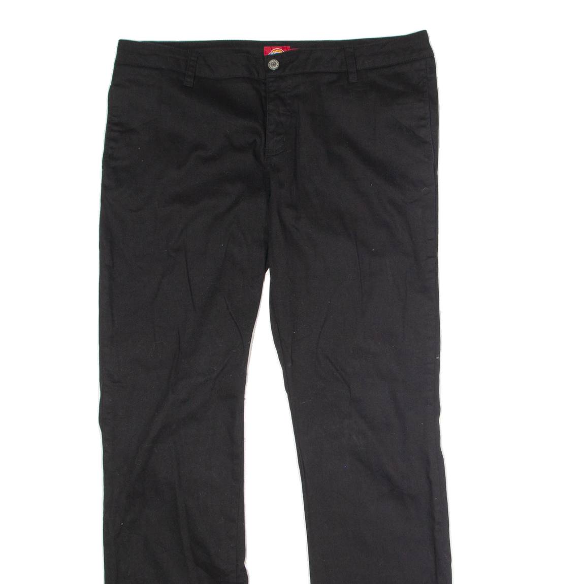 DICKIES Workwear Womens Trousers Black Regular Straight W36 L32