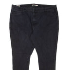 LEVI'S 721 High Rise BIG E Womens Jeans Black Slim Skinny W42 L28