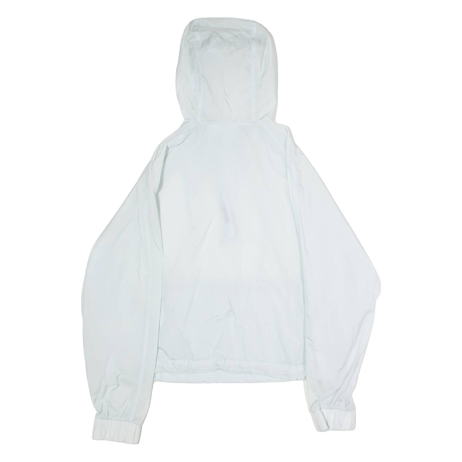 ADIDAS Womens Pullover Jacket Blue Nylon Hooded XS