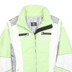BOGNER Womens Green & White Polyester Blend Zip Jacket S Sports Outerwear