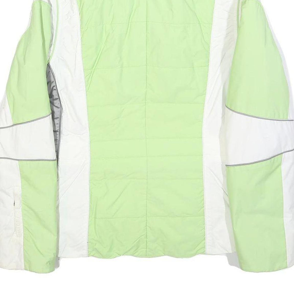 BOGNER Womens Green & White Polyester Blend Zip Jacket S Sports Outerwear