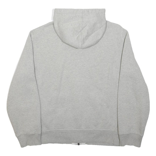 POLO RALPH LAUREN Mens Grey Hoodie L Full Zip Cotton Hooded Sweatshirt