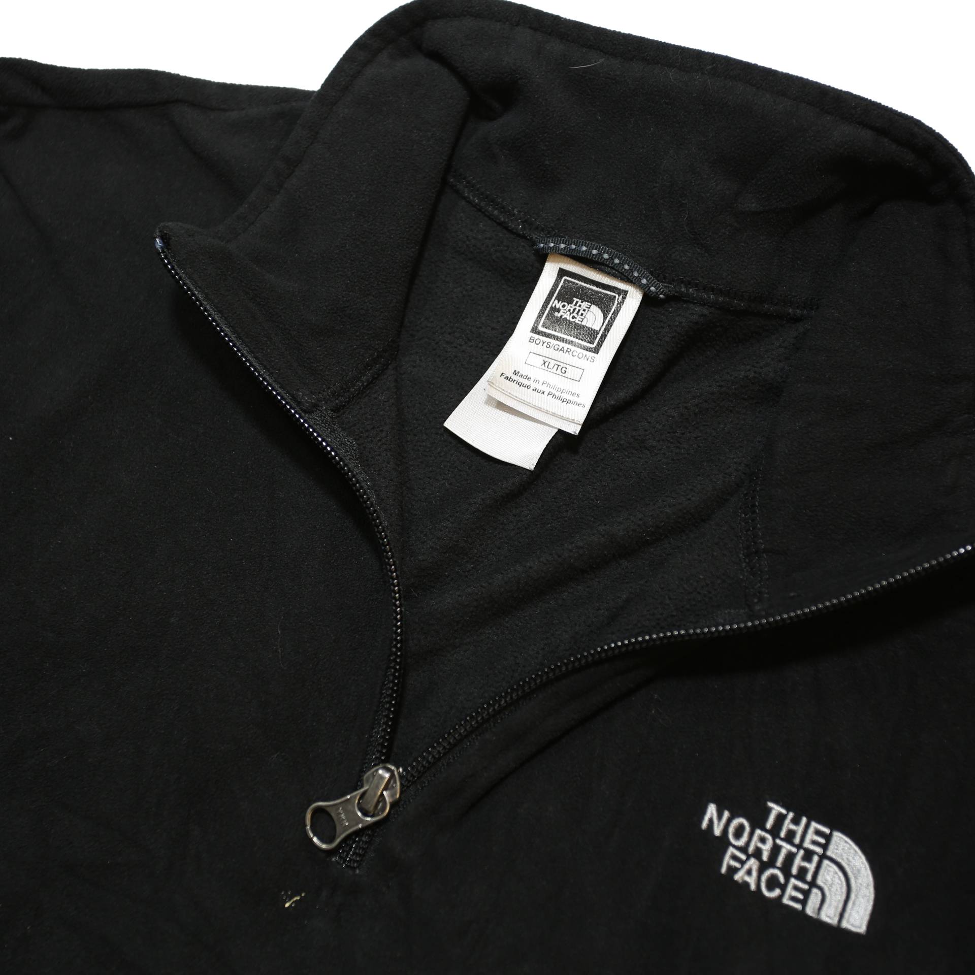 THE NORTH FACE Boys Black Plain Pullover Jumper Crew Neck Basic Knit XL Outdoor