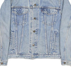 LEVI'S Mens Blue Denim Jacket M Cotton Blend Button Closure Classic Fit Casual