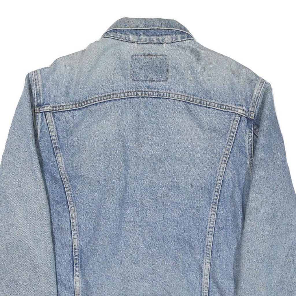 LEVI'S Mens Blue Denim Jacket M Cotton Blend Button Closure Classic Fit Casual