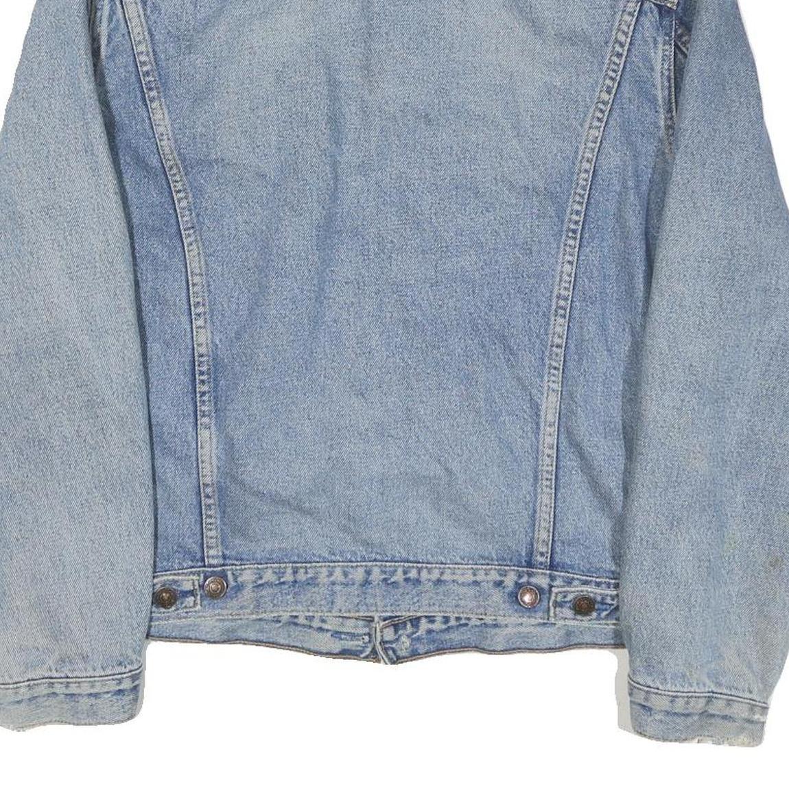 LEVI'S Mens Blue Denim Jacket M Cotton Blend Button Closure Classic Fit Casual