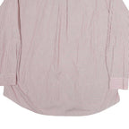 TOMMY HILFIGER Mens Red & White Stripe Shirt XL Button Down Collar Classic Fit