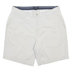 NAUTICA Mens Shorts White Casual M W33 Cotton Blend Summer