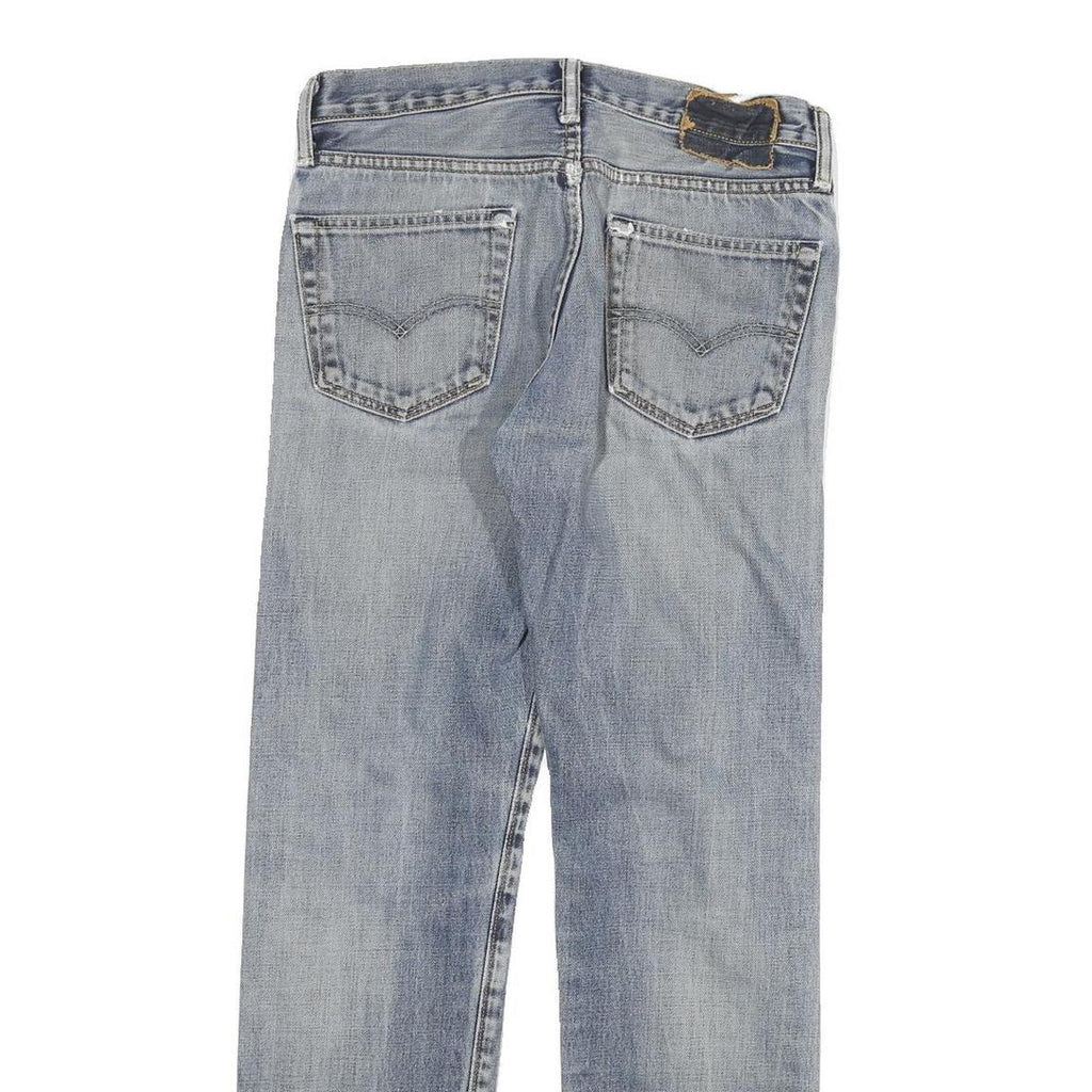 LEVI'S Mens Regular Fit Blue Denim Jeans W30 L32 Classic Cotton Blend Zip